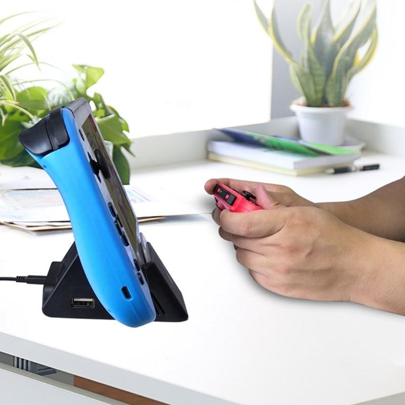 Replacement Charging Dock Station Stand Fit for NS TV Adapter Charging Adapter with Heatsink Function