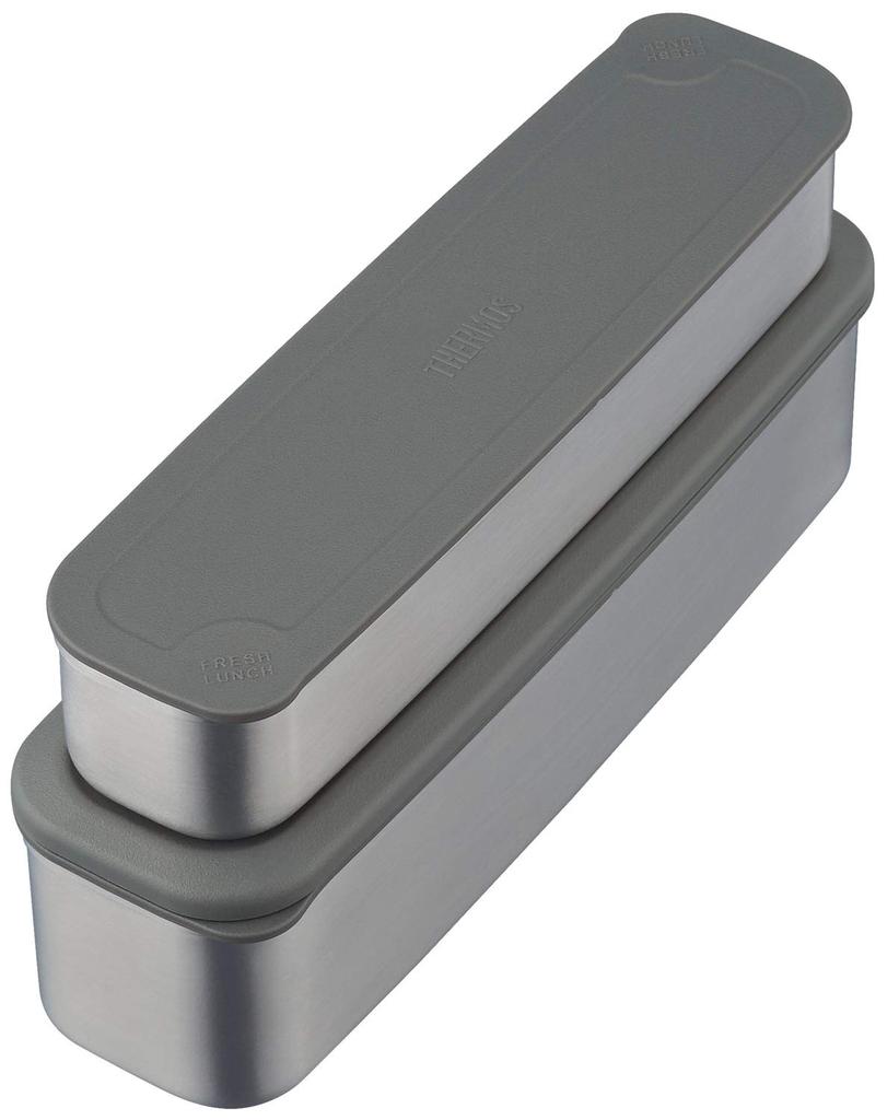 Thermos Ланч-бокс Black Check Upper Fresh Lunch Box BKC Контейнер/300 мл/Нижний контейнер/515 мл DSA-803W