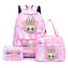 3Pcs/set Printed Backpack with Lunch Bag Pencil Case Student Teenager Boy Girl Bagpack Women's Backpack Set Travel Bag