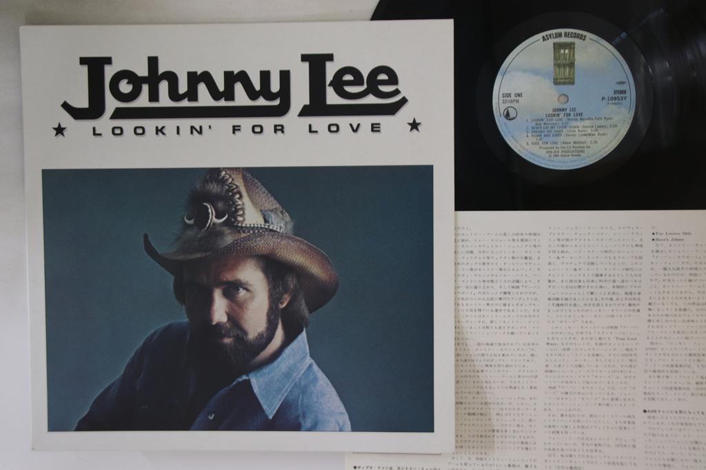 LP Record JOHNNY LEE - Lookin' For Love P10953Y ASYLUM 1981 Japan Country Used