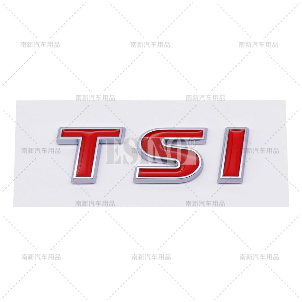 Car Styling 3D TSI ABS Adhesive Emblem Rear Trunk Badge Fender Sticker Car Body Decal for Volkswagen Golf Passat Tiguan Touareg