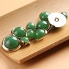 10Pcs Imitation Jade Glass Buttons Chinese Clothes Green Buttons Chinese Style Hanfu Cheongsam Top Shirt Cardigan Buttons