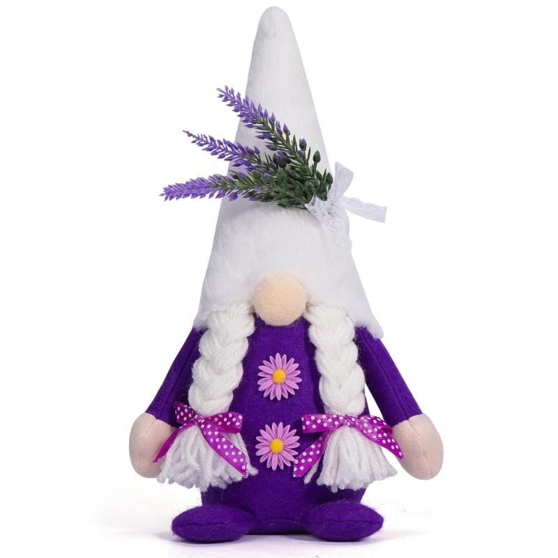 Swedish Dwarfs Lavender Gnomes Figures Plushs Nordic Dwarfs Handmade Plushs Doll Perfect Gift for Women Girl Kids