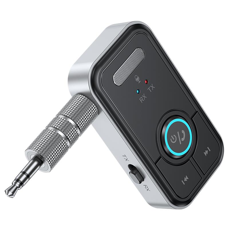 Обновленный Bluetooth 5.4 Автомобильный AUX Аудио Адаптер Hi-Fi Стерео Музыка Беспроводной Приемник Передатчик 3.5ММ С Микрофоном Для Автомобильного Комплекта