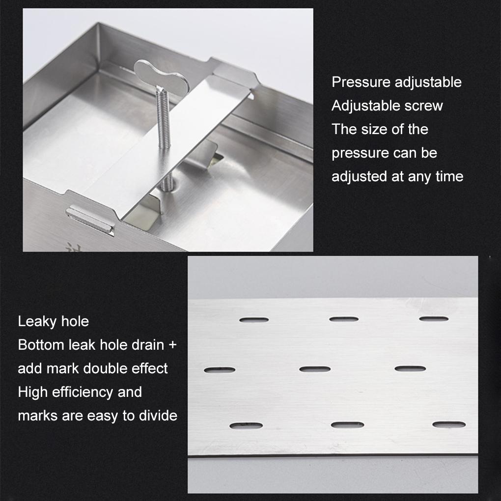 Пресс-форма для тофу для домашнего хозяйства для легкого извлечения и гладкого результата. Форма для тофу из нержавеющей стали 304.