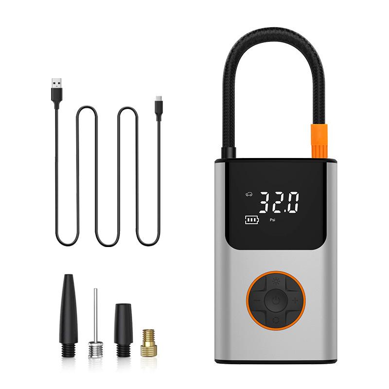 Электрический портативный воздушный насос с аккумулятором-велосипедный насос, шинный насос I50PSI, 4000 мАч, компрессор для мотоциклов, велосипедов, автомобилей, шариков