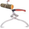 43cm/16.9in Log Tongs, Professional Logging Skid Tongs for Lifting Logs, Wood Skid Tongs with Non-Slip Handles for One-Hand Operation, Suitable for Ca