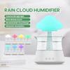 Rain Cloud Electric Air Humidifier 300ml Aroma Diffuser Zen Rain Water Drops Colorful Night Light Humidifier for Home Gift