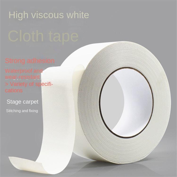 Factory-Stocked Colorful White Cloth Tape 48mm 0.25mm Thickness High-Temperature Non-Residue Carpet High-Adhesion Single-Sided