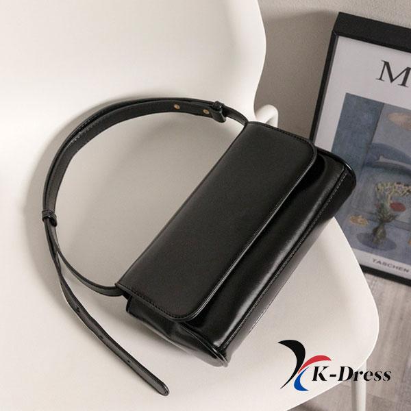 Leather Square Shoulder Bag (4 Colors)