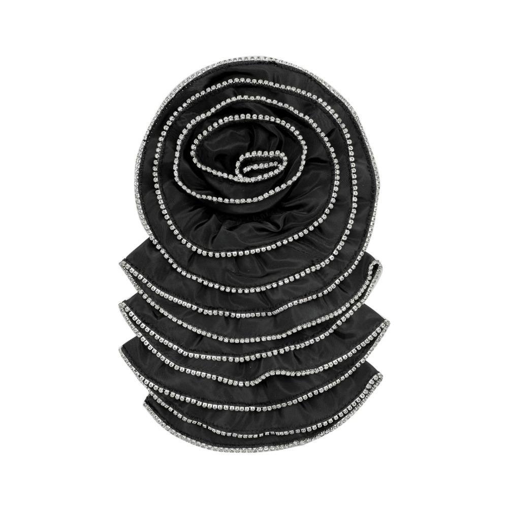 Сделай сам атласная ткань грудь цветочные нашивки одежда 3D цветы аппликации грудь цветок для женщин