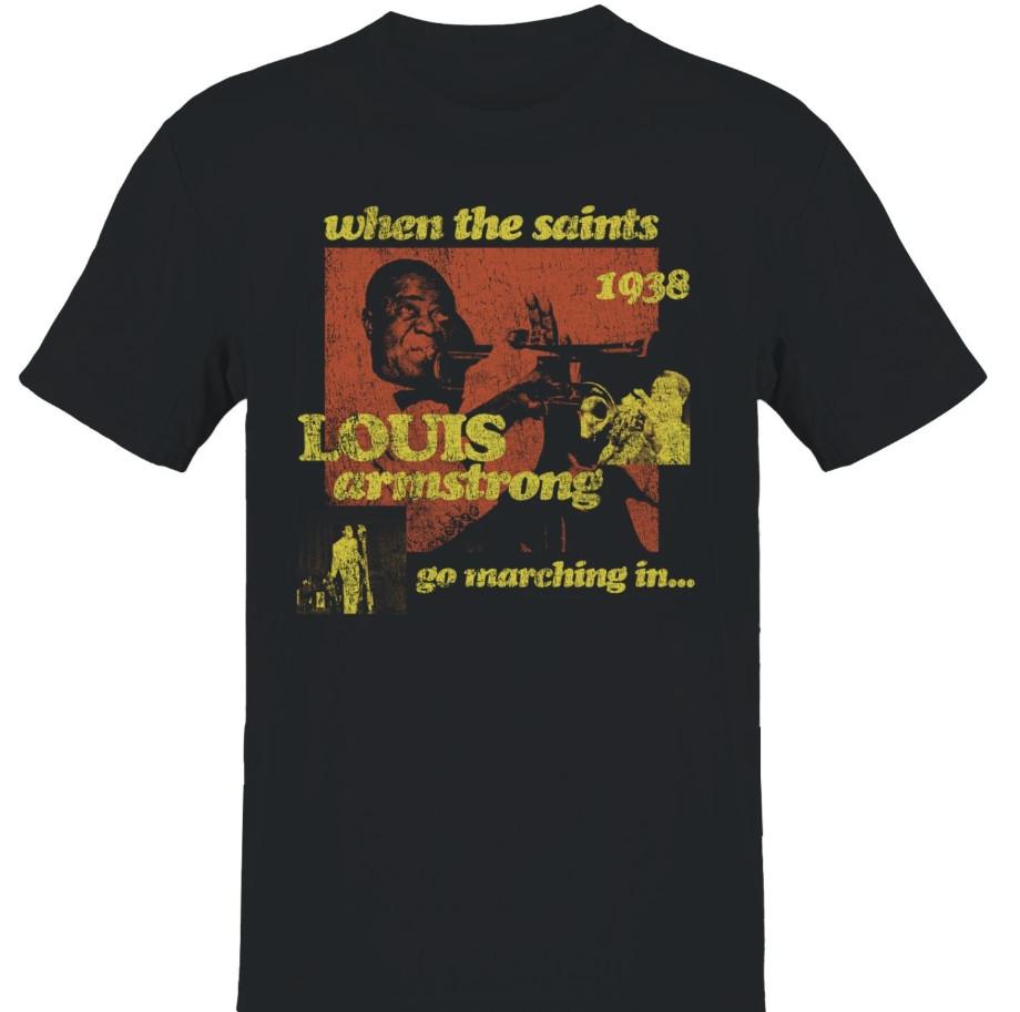 Louis Armstrong Singer Music Jazz Unisex Cotton T-Shirt S To 5XL ED1225