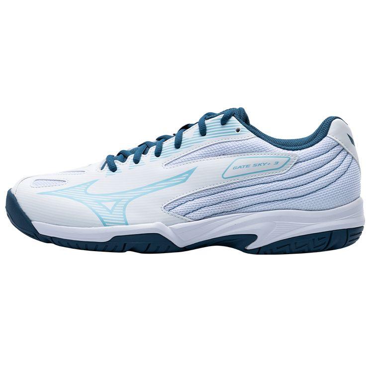Mizuno Gate Sky Plus 3 Non-Slip Breathable Low-Top Badminton Shoes Unisex Shoes White Light-Blue 71GA234002