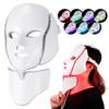 7 Colors LED Light Facial Beauty Mask with Neck Care - Photon Light Skincare Device for Home Use