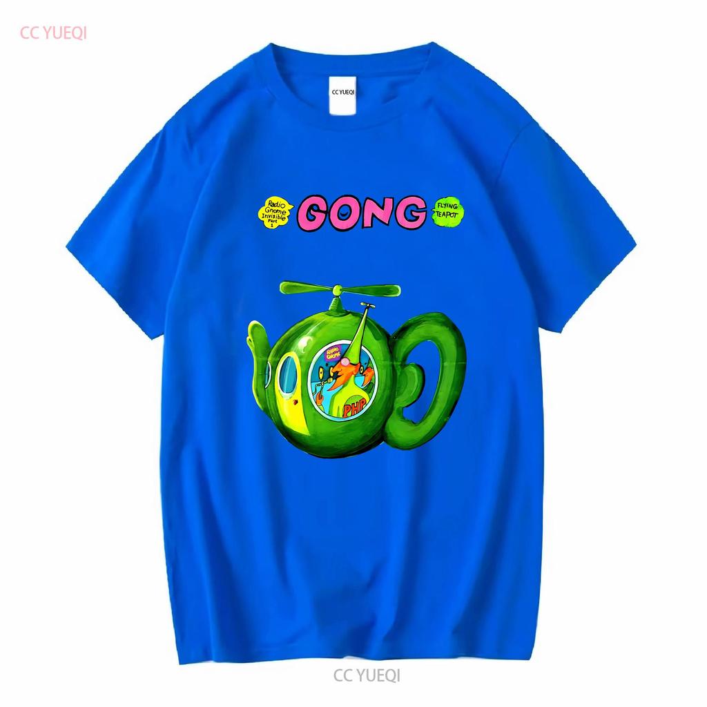 Gong Rock Band Daevid Allen Футболка Летающий Чайник Didier Malherbe Pip Pyle с длинным рукавом винтажная Стирка Повседневная Удобная мужская