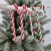 Оптовые Рождественские Леденцы Подвески Акриловый Скрученный Костыль для Украшений на Елку Новогодняя Вечеринка Домашнее Украшение
