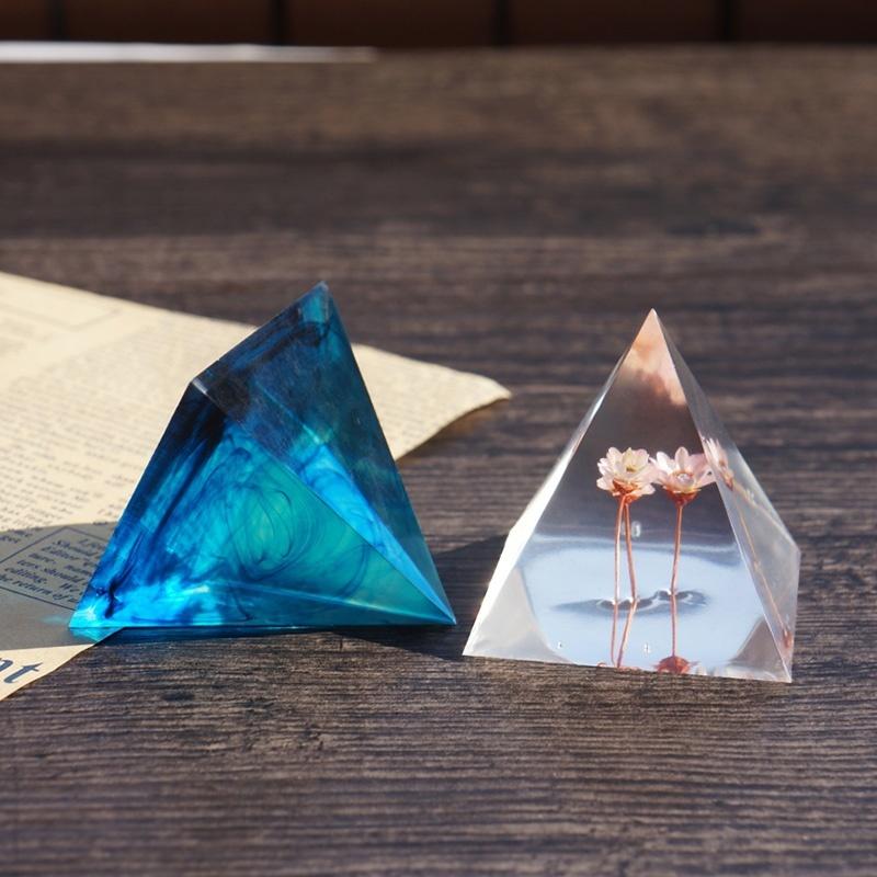 Форма для украшений Подвеска Пирамида Силиконовые украшения Инструмент для ручной работы из смолы