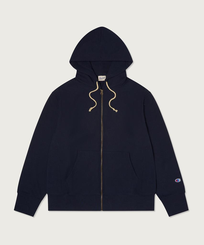 Champion Толстовка на молнии свободного кроя с обратной вязкой, темно-синяя