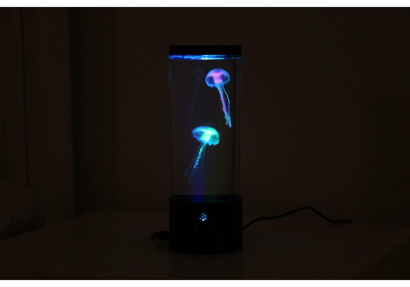 Светящийся USB-ночник «Медуза»: Семицветная светодиодная лампа-светильник с пультом дистанционного управления для домашнего декора