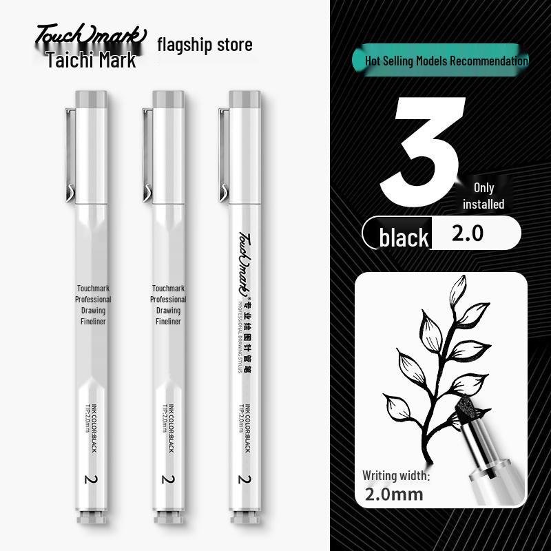 Authentic Touchmark Waterproof Quick-Dry Fine Liner Needle Pen Set for Art and Student Design