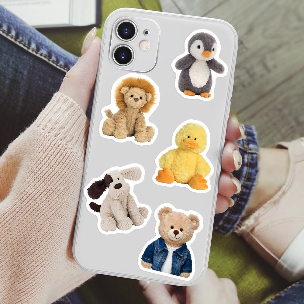 Милые Кавайные Плюшевые Обнимашки Медведи Наклейки DIY Детская Игрушка Наклейка для Телефонов Ноутбуков Бутылок скрапбукинг Багажа Декоративные Водонепроницаемые