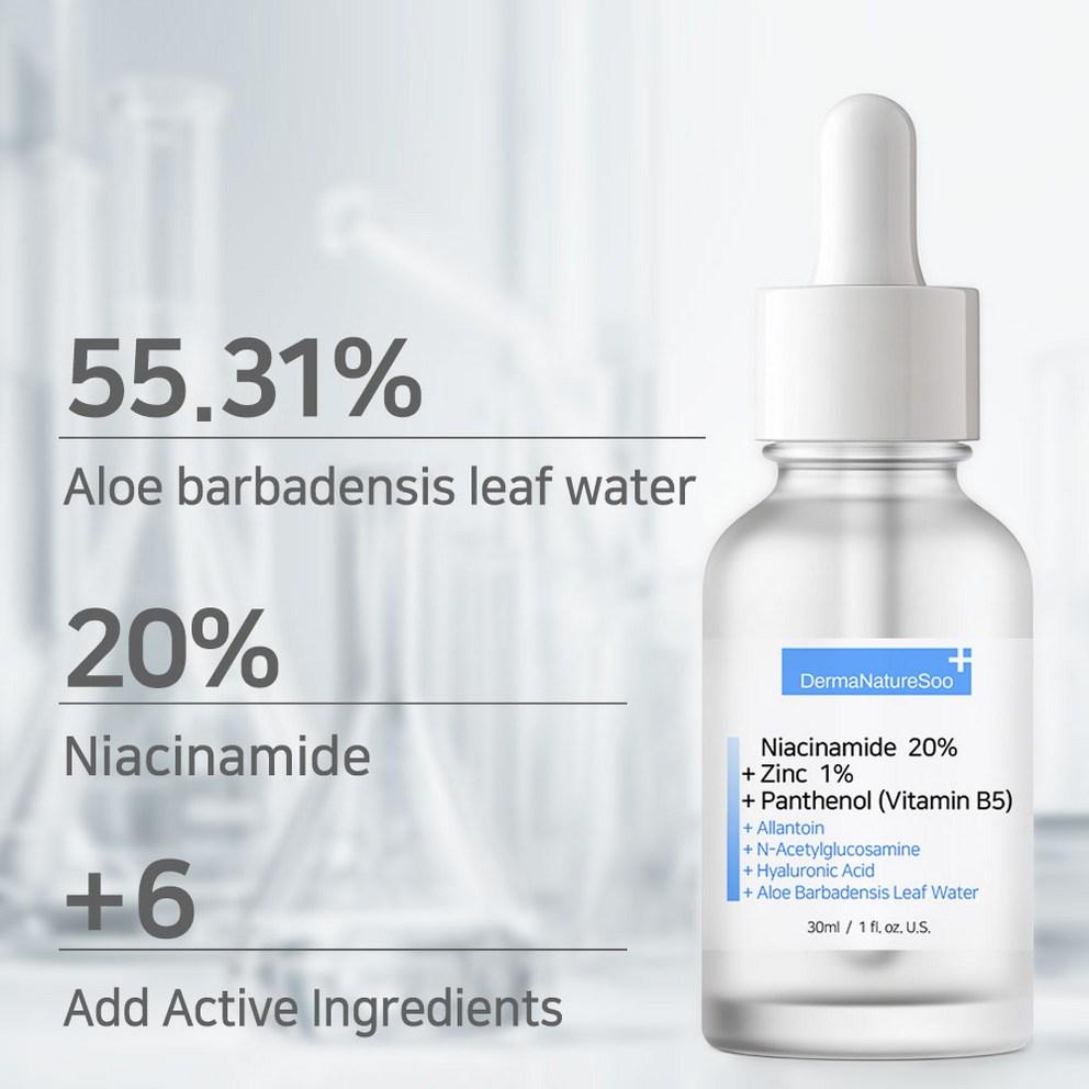 [Derma Nature Su] Сыворотка с ниацинамидом 20%, цинком и пантенолом, 30 мл, 2 шт.