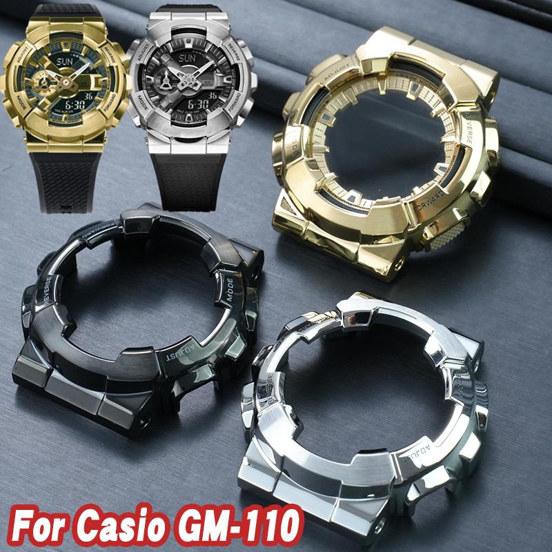 НОВЫЙ Комплект для модификации GM-110B Ремешок Корпус Для Casio G-shock GM-110 Мужской Модифицированный Корпус из нержавеющей стали Ремешок для часов Металлический Браслет С инструментами