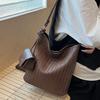 Fashion Woven Large-capacity Tote Bag Women's Bag 2025 New Casual Versatile Shoulder Bag Premium Sense Child and Mother Bag