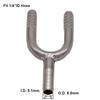 Тройник с боковыми штуцерами из нержавеющей стали 1/4"  3/8" Фитинг для шланга Домашнее пивоварение Пивное оборудование
