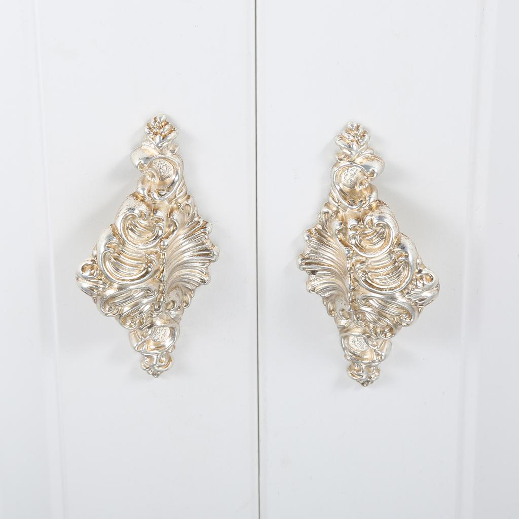 DRELD Антикварная ручка для двери шкафа Мебельная ручка Ретро Серебряная Ручка для ящика Садовая Классическая ручка-кнопка Декор для дома 32/96/128 ММ