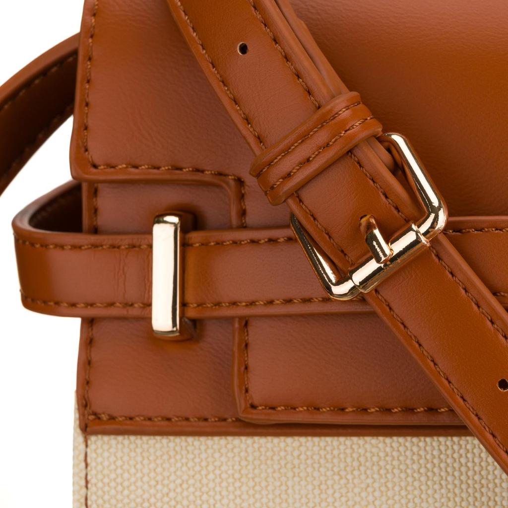 Torba damska PTN Konwalia-1412 Ecru-Brown
