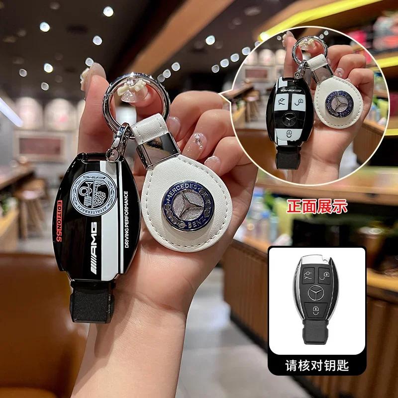 Fashion ABS New Styling Car Logo Remote Key Case Cover Shell For Mercedes Benz A B C S Class AMG GLA CLA GLC W176 W221 W204 W205 ZY3