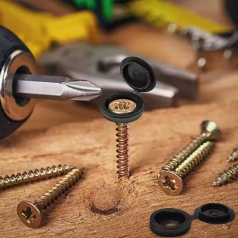 Cross Screw Decorative Cover for Car Furniture Bolts Hardware Phillips Nail Protection Multi-color Plastic Caps Folding Buckle