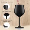 Stainless Steel Wine Glass 20 Oz Reusable Break-resistant Stemware for Travel Camping Swimming Pool Beautiful Unique Portable Me