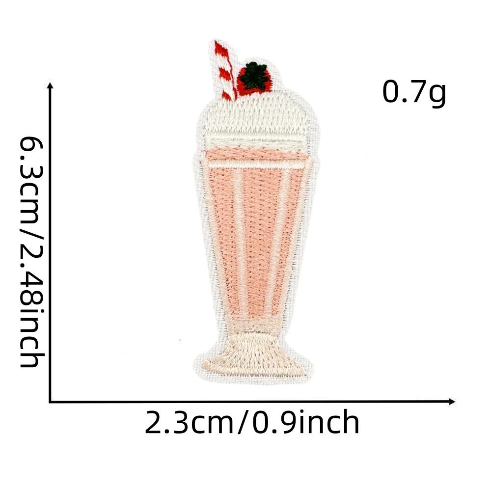 Милая однотонная мультяшная вышивка, тканевая наклейка, компьютерная вышивка, приутюживаемая тканевая наклейка, вышитая нашивка, модель с термоклеем