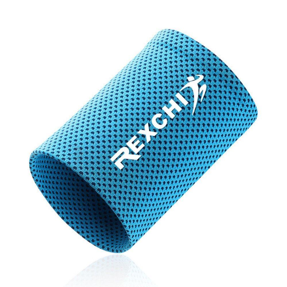 Ice Silk Polyester Ice Cooling Wristbands Elastic Wrist Sleeve New Sport Wristbands Running Gym