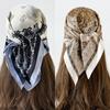 Luxury Paisley Square Scarf Women Print Satin Neckerchief Spring Hair Band Foulard Bandana Echarpe Tie Shawl Wraps
