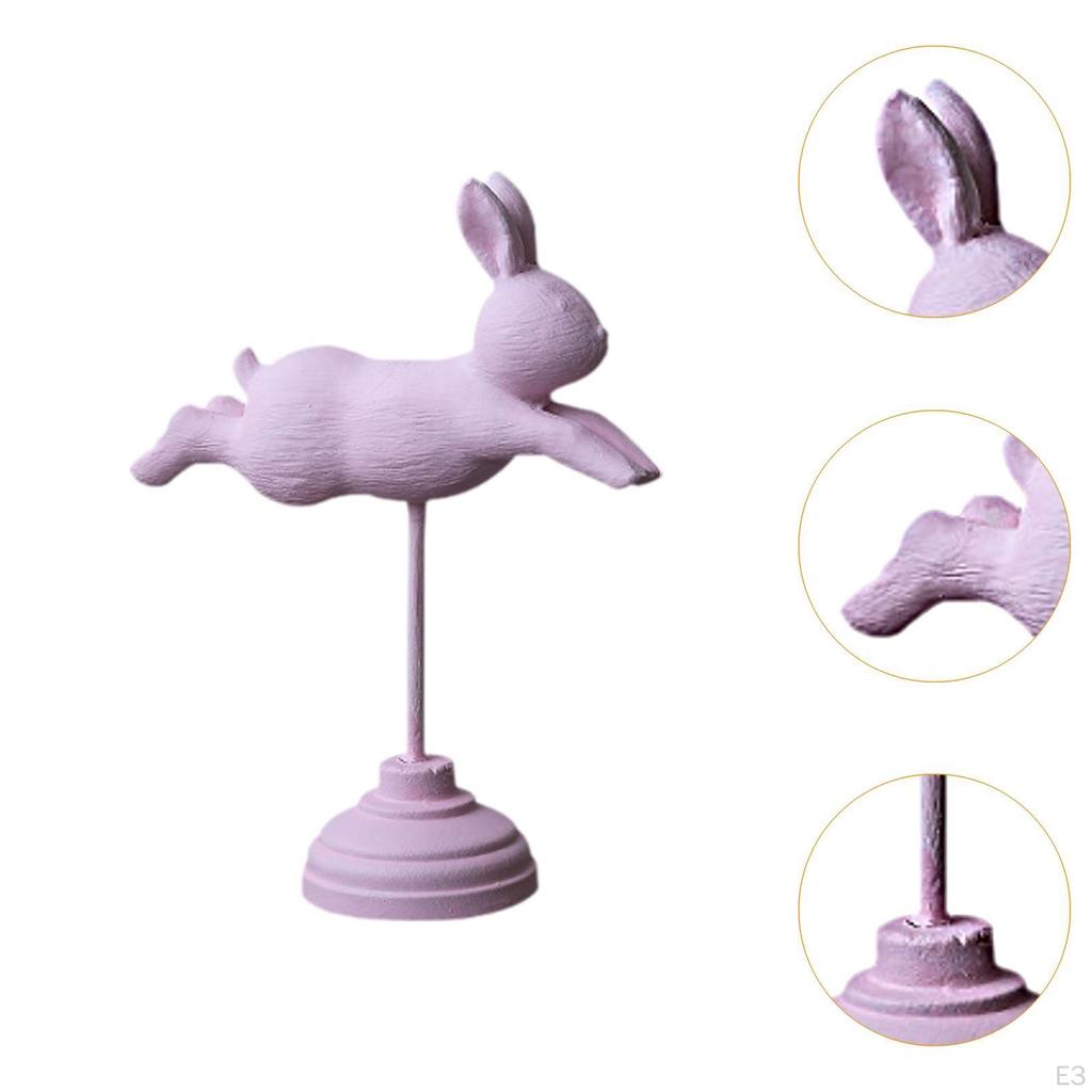 Easter Bunny Sculpture Small Rabbit Figure for Home Tabletop