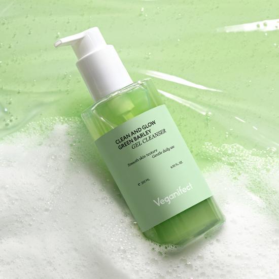 Veganifect Очищающий гель с зеленым ячменем 205 мл