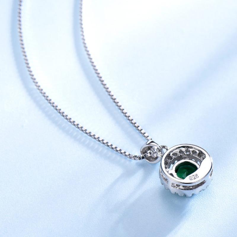 Gica Gema Стерлингового Серебра 925 Круглый FashionTemperament Лидер продаж Ожерелье с подвеской для женщин Изысканный темпераментный ювелирный подарок на День матери