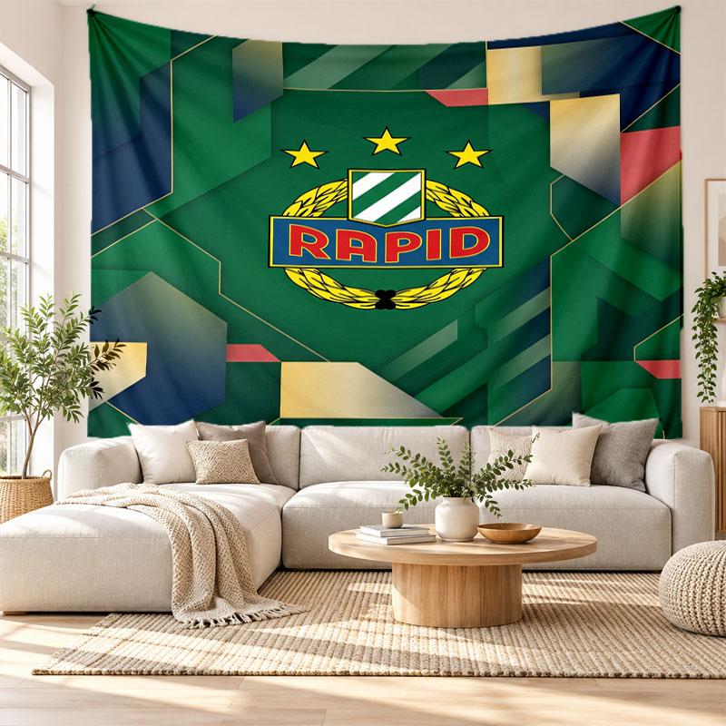 Rapid Wien FC Wall Tapestry, Soft Fabric Wall Hanging, Decorative Backdrop For Bedroom Home Wall Art