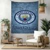 Manchester City Custom Your Name Wall Decor Tapestry Art For Pet Memorial Birthdaywedding Party Backdrop Family Gift