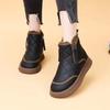 Зимние ботинки, женские флисовые и утепленные хлопковые ботинки, водонепроницаемые, противоскользящие и теплые ботильоны