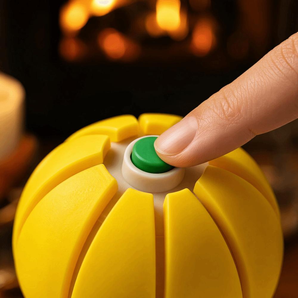 Button Click Fidget Clicker Fruit Design Stress Relief Toy Pumpkin Squishy Toy  Party Giveaway