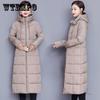 Women's Mid-length Cotton Coats, Winter Coats, Plus Size Coats, Mother's Clothes, Thickened, Long Over-the-knee Coats