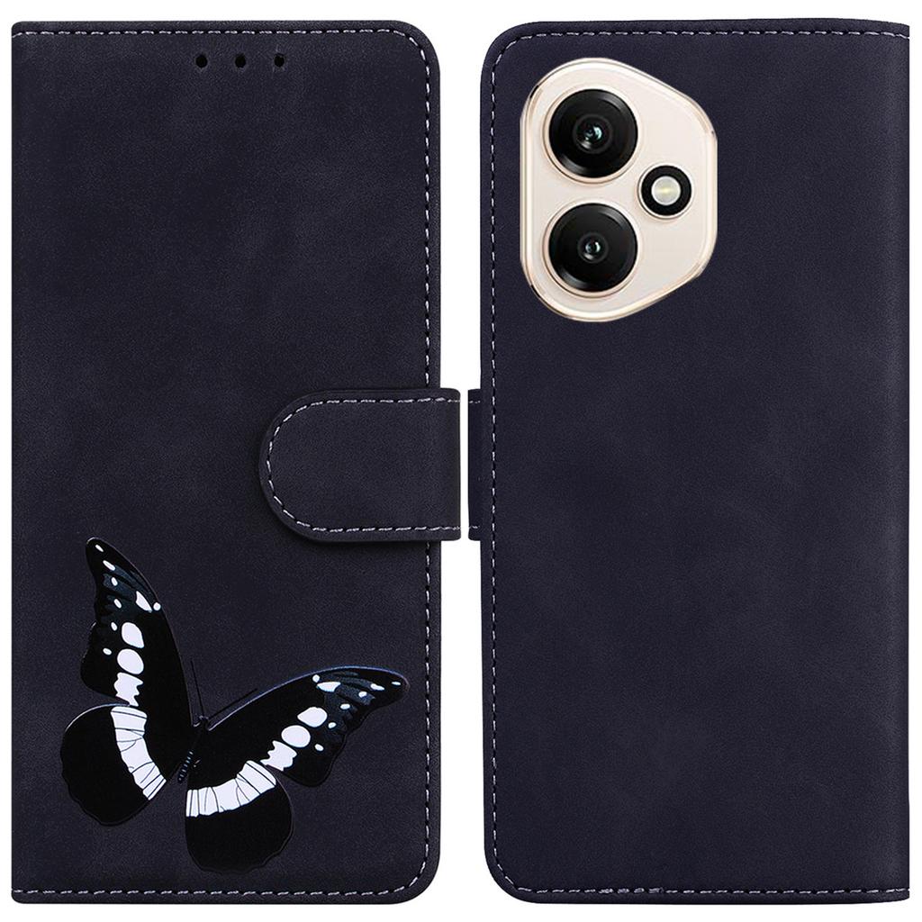 For Honor 400 5G (Global) Stand Case PU Leather Phone Cover Butterfly Printed