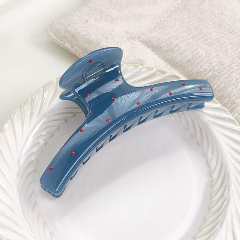 Dusty Blue Hair Jaw Clips Strong Hold Durable Plastic Cute Hair Clips for Women Girls Daily Styling Short Trips