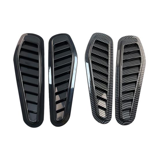 2 шт., универсальный капот с воздуховыпускным отверстием из АБС-пластика, защита от царапин, декоративная крышка вентиляционного капота для автомобиля