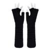 Halloween silicone meat pad long half-finger gloves long iron claw animal claw gloves cos devil ghost claw props