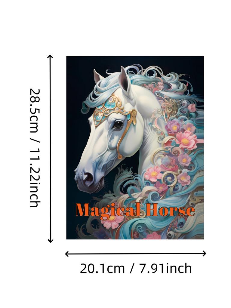 1 шт. Волшебная лошадь искусство раскраска оригинальная улучшенная бумага утолщенная 22 страницы раскраски подарок на праздник день рождения